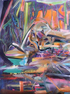 Laver Shake, Acrylic and Oil on Paper Painting, 2020