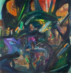 RyRyScoJo, Oil and UV Coated Ink on Canvas Painting, 2019
