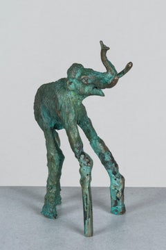 Bronze Contemporary Statue: 'Stilts Mammoth'