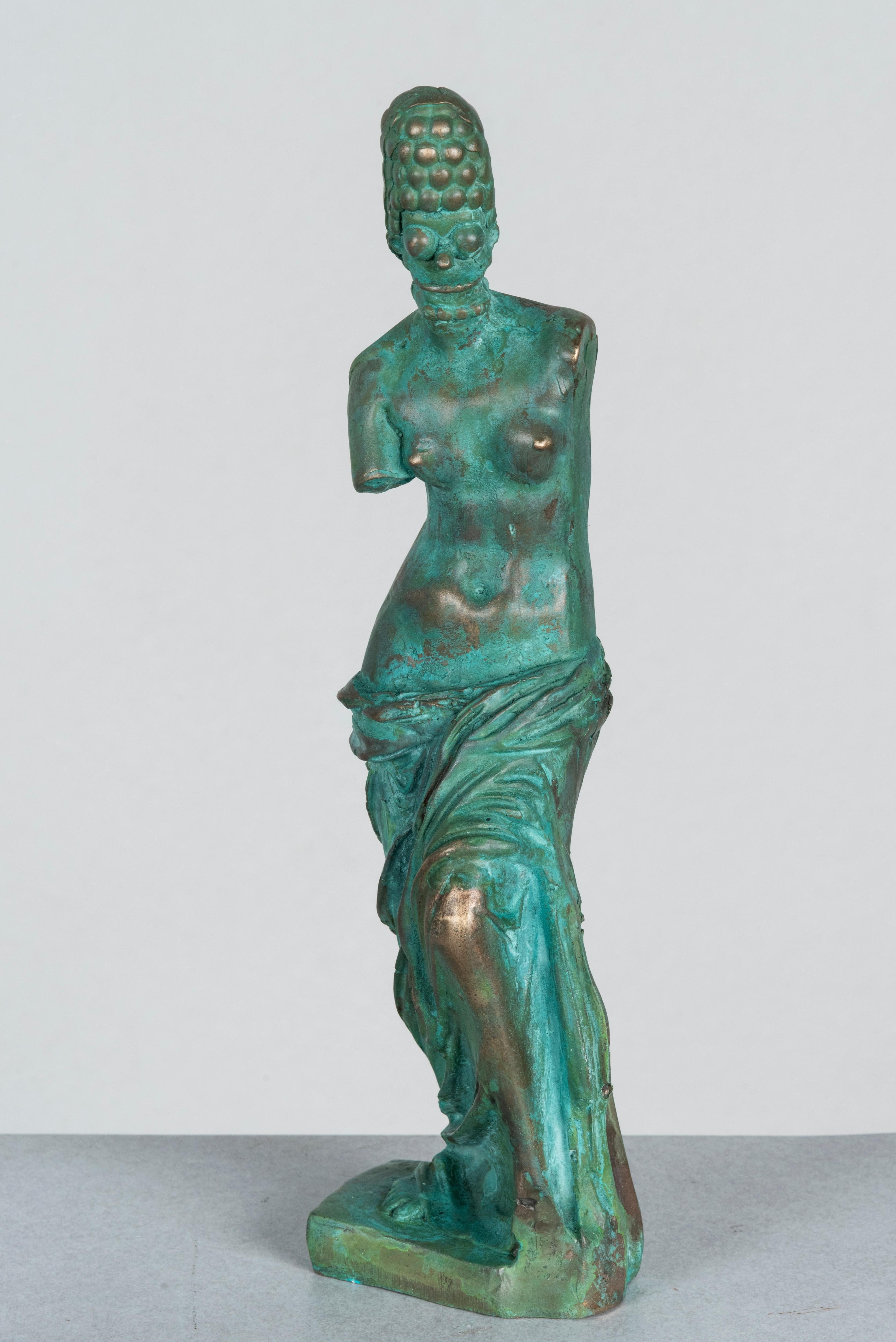 Joshua Goode Nude Sculpture - Marge Simpson, Bronze Statue: 'Venus de Margo'