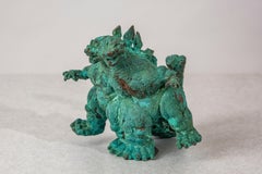 Escultura figurativa de bronce: 'TRex unida'