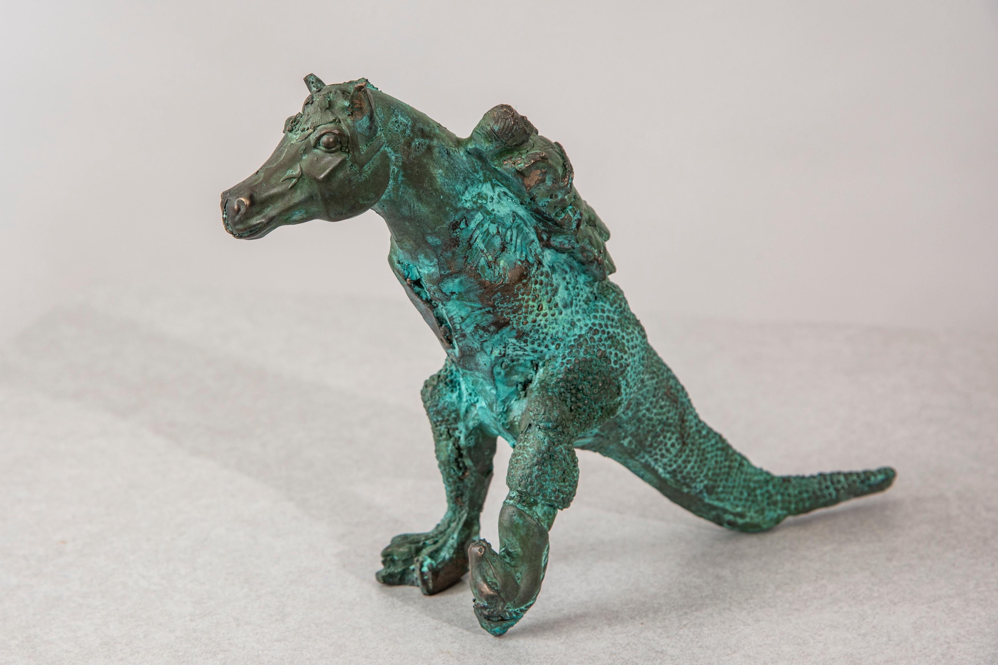 Bronze Figurative Sculpture: 'Funerary Horse'