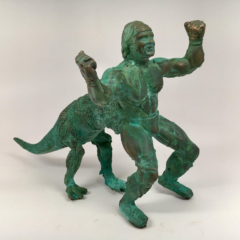 Joshua Goode Bronze hand cast, patinead sculpture 'Hulktaur' For Sale at 1stDibs