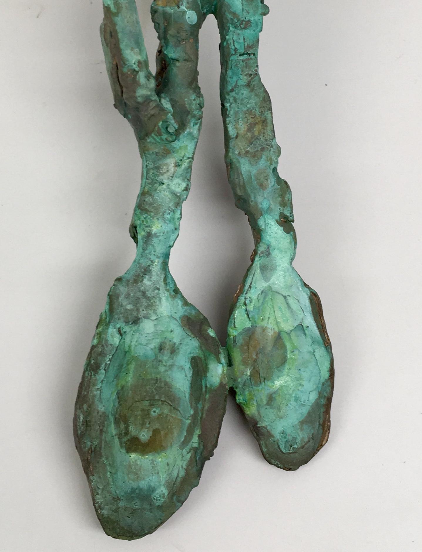 Bronze-Skulptur: „ Rhoman Ceremonial Lovers Löffel III“ (Zeitgenössisch), Sculpture, von Joshua Goode