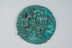 Sculpture en bronze : « La naissance d'une licorne TRex et l'automne de Rhome Disc Two »