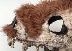 Mixed Media Sculpture: 'Woolly TRex Skull'