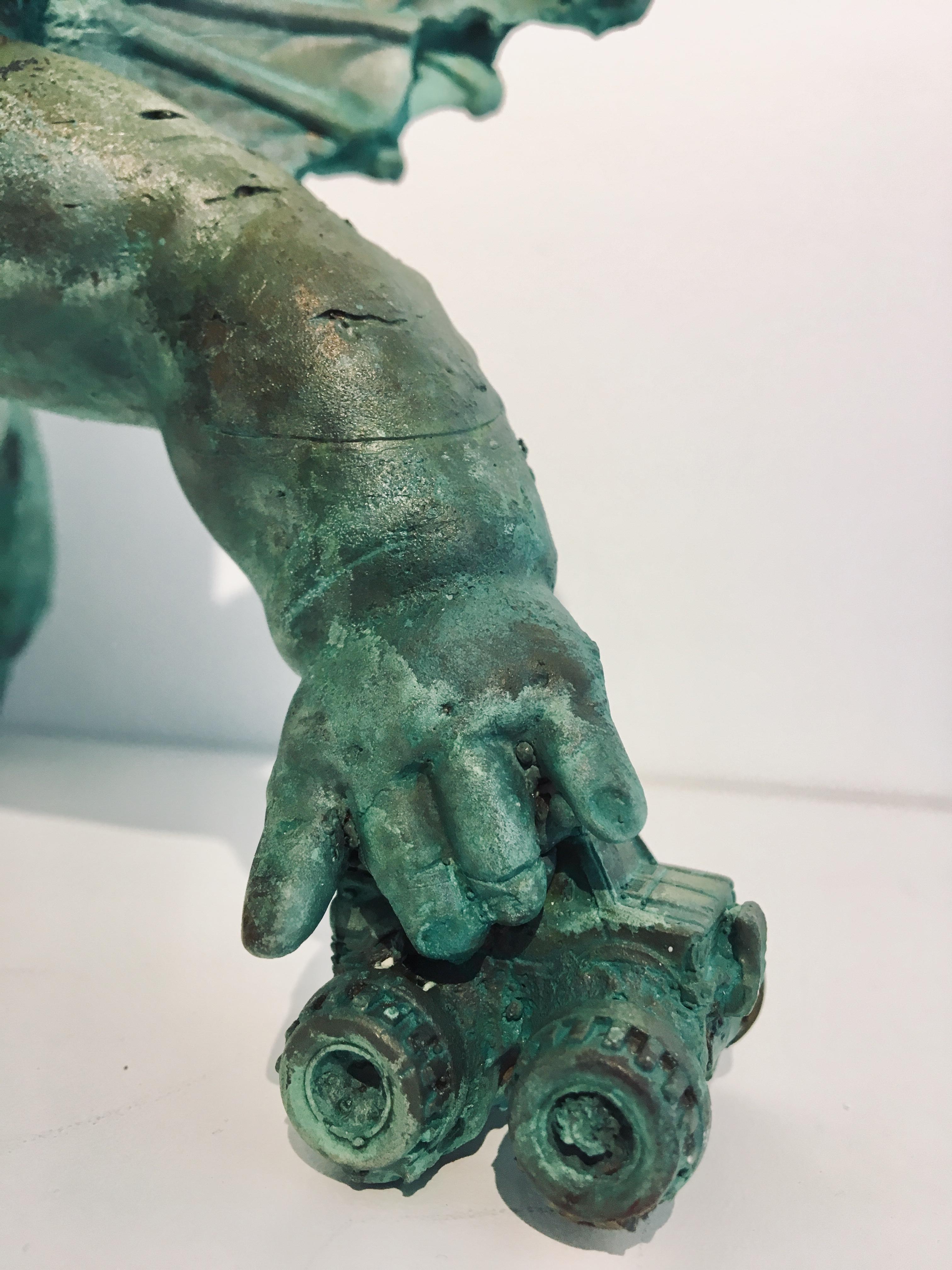 Sculpture moderne en bronze de figure à 3 pieds avec déesse de la fertilité Harryman en vente 5