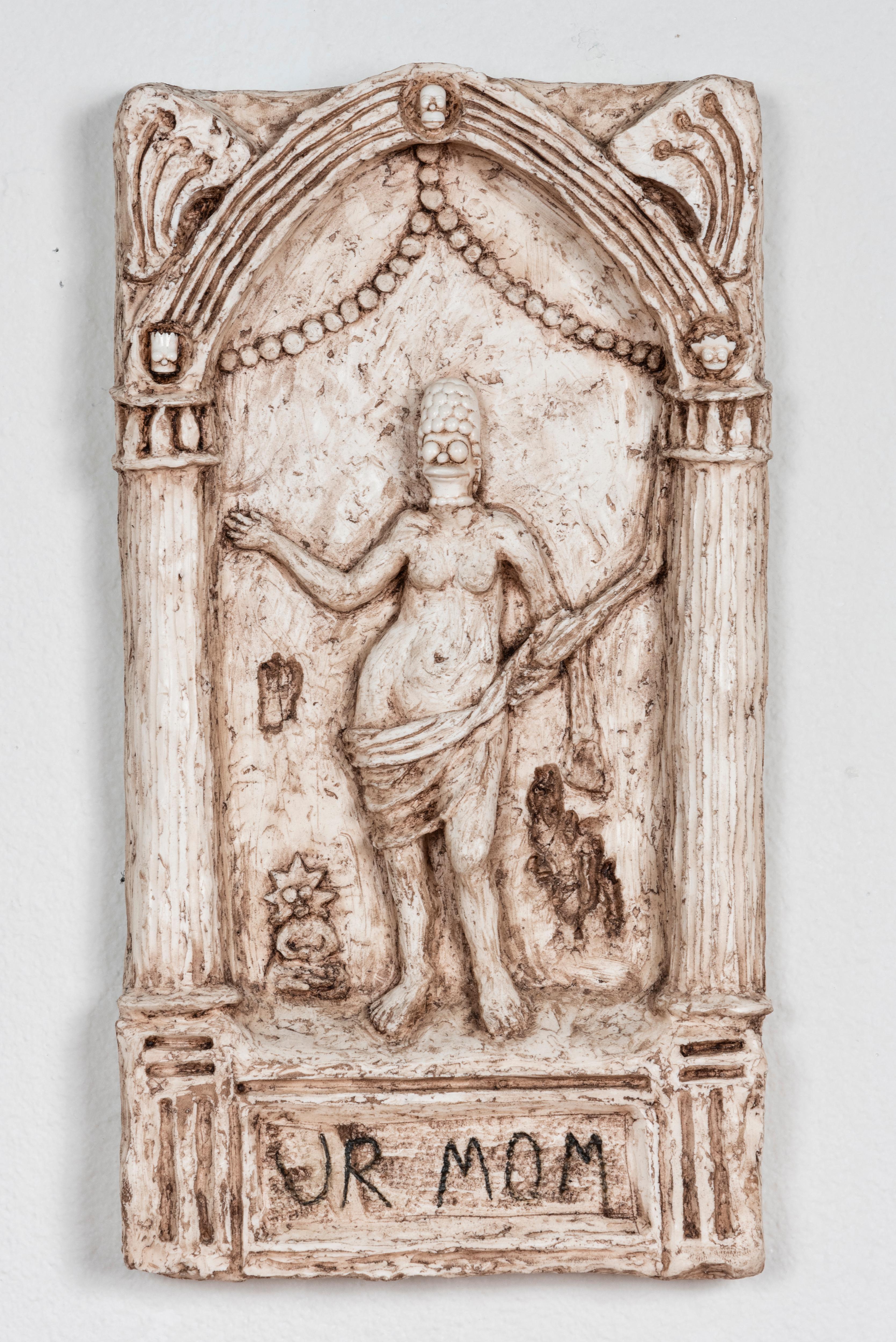 Marge Simpson en relief : « Portrait d'une femme en tant que Vénus victorieuse » - Sculpture de Joshua Goode