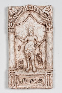 Marge Simpson in relief as: 'Portrait of a Woman as Victorious Venus'