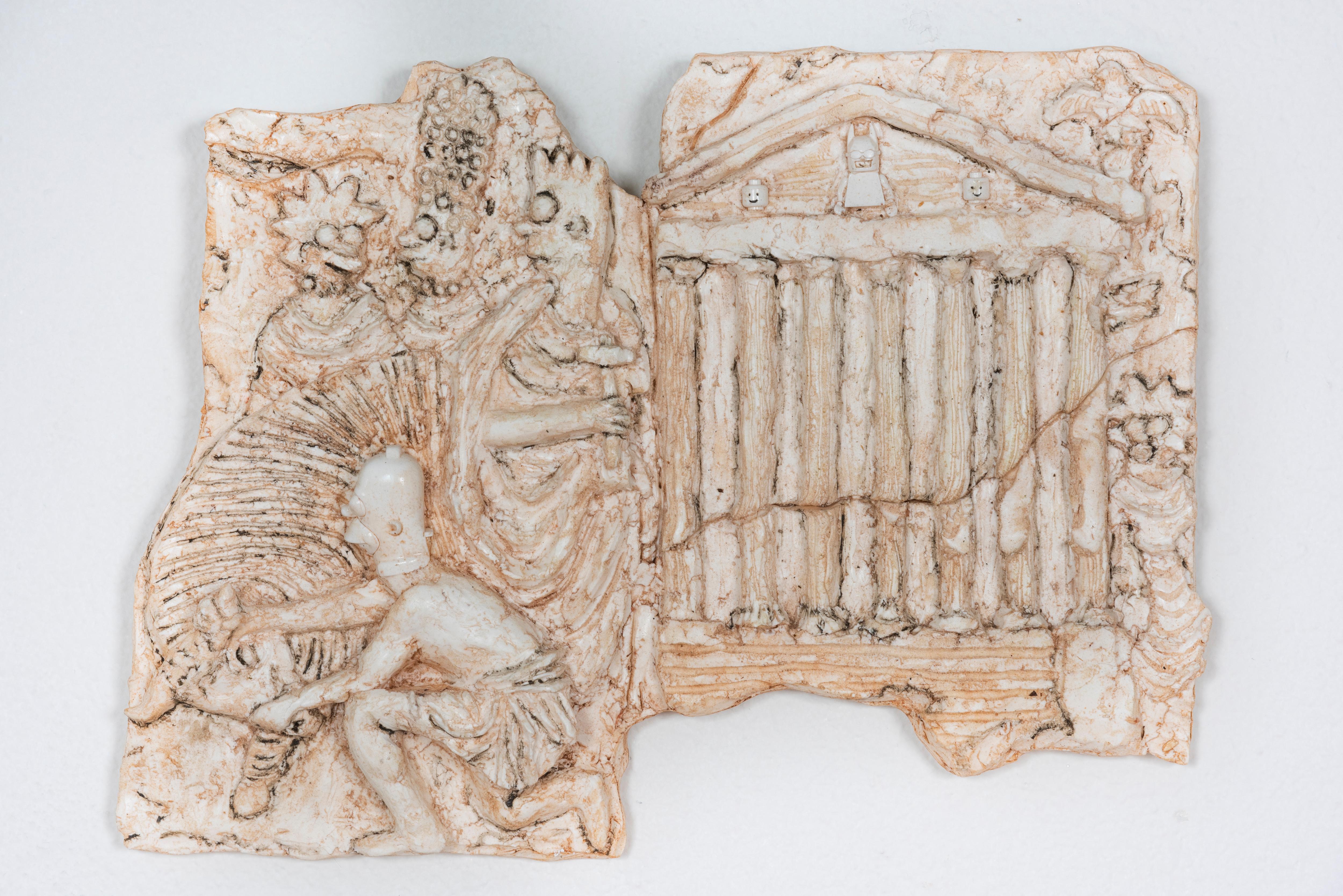 Homer Simpson relief: 'Sacrifice and Temple II'