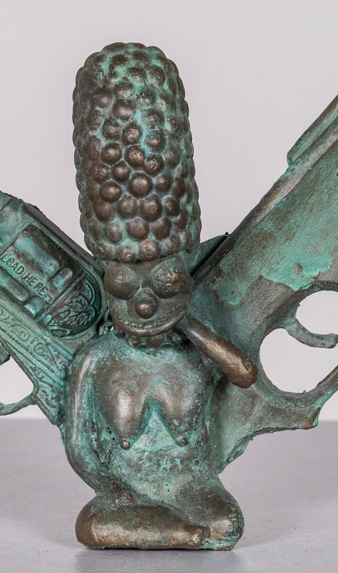 Culture populaire, sculpture en bronze : « Athena » - Sculpture de Joshua Goode