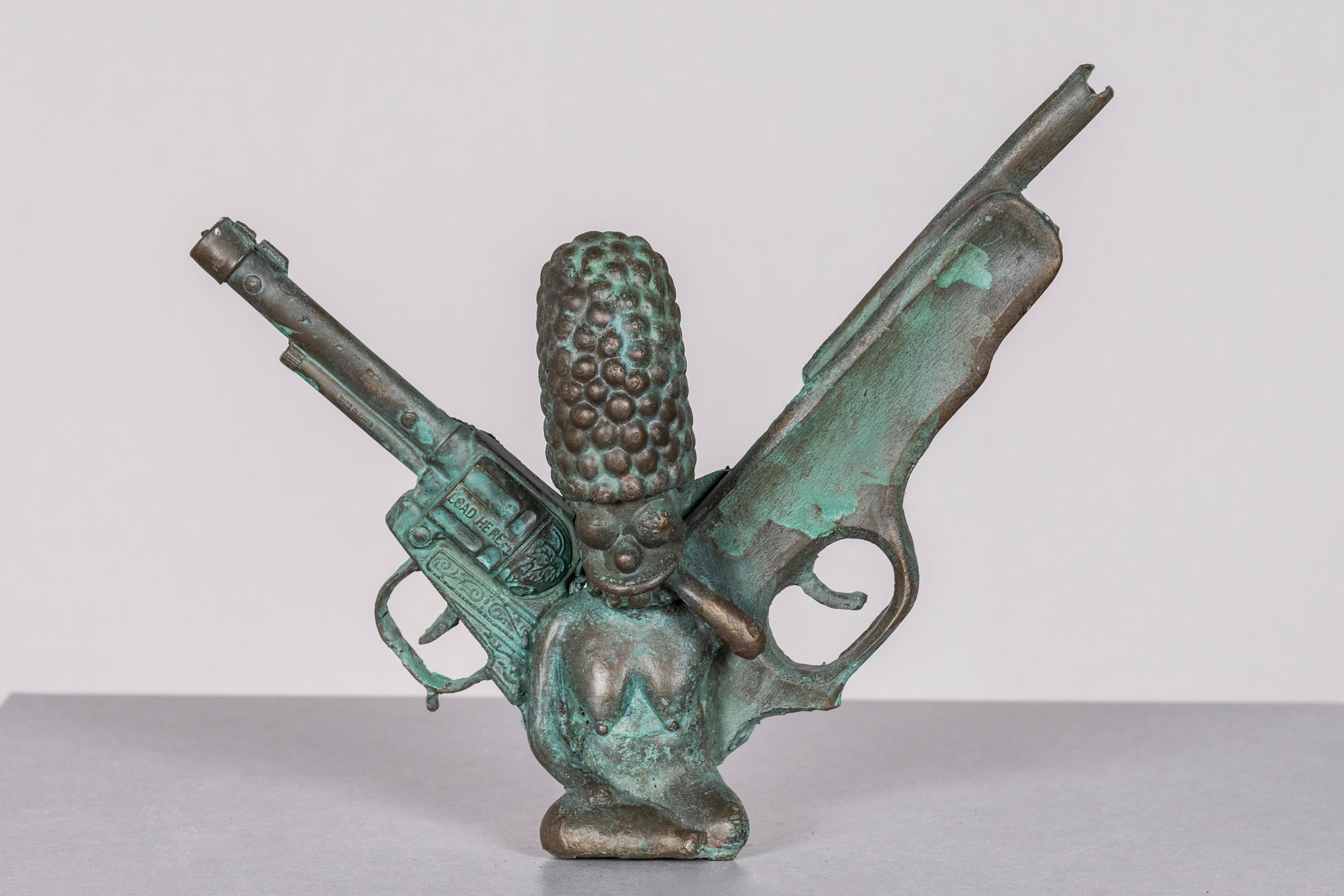Joshua Goode Figurative Sculpture - Pop Culture, Bronze Sculpture: 'Athena'