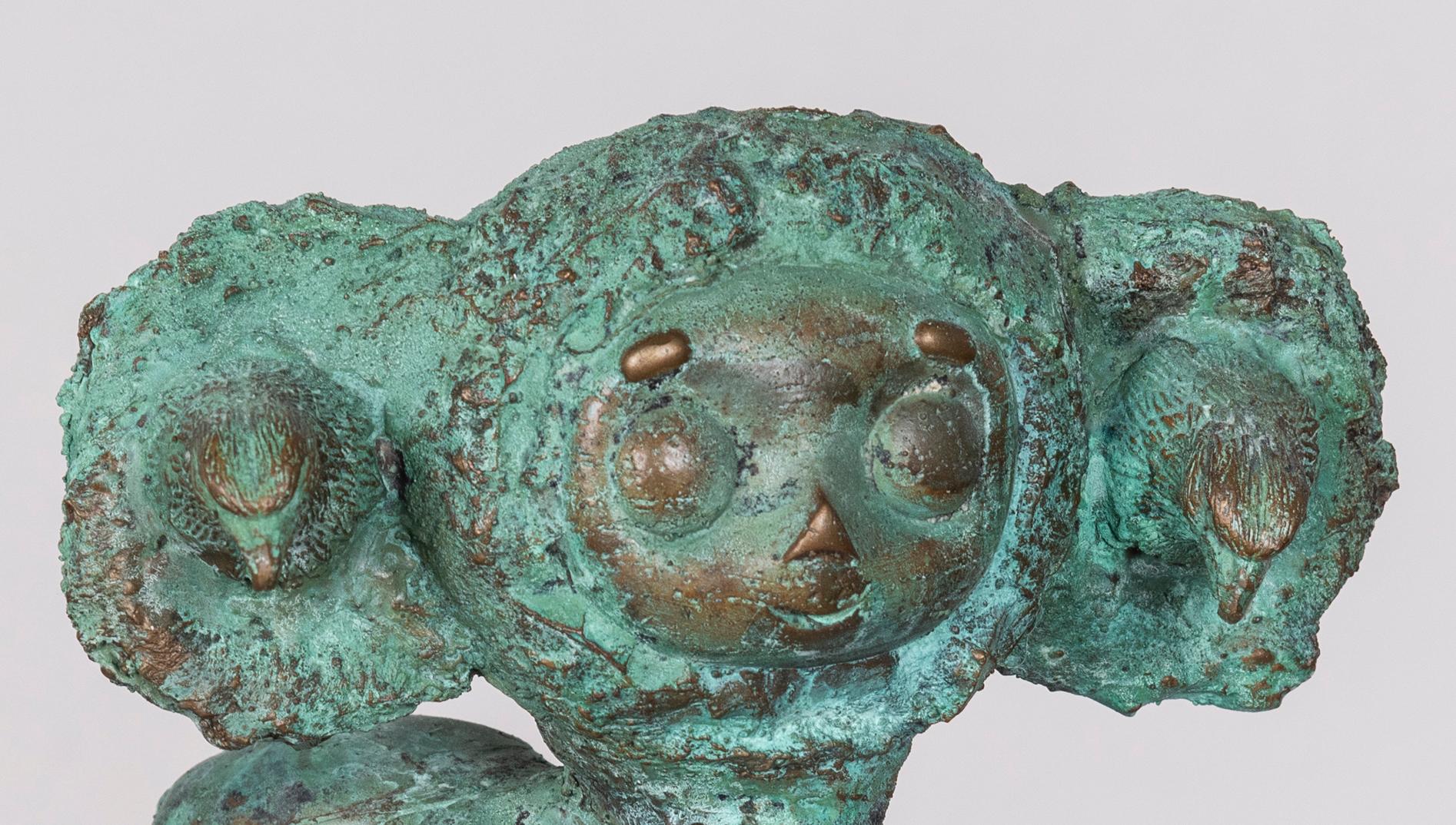 Culture populaire, sculpture en bronze : le Chupacabra - Contemporain Sculpture par Joshua Goode
