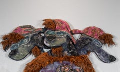 Sculpture murale : Cerbère mumifiée avec scène des sous-worlds du Rhoman