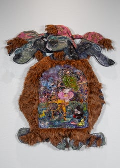 Used Wall Sculpture: 'Mummified Cerberus with Scene of the Rhoman Underworld'