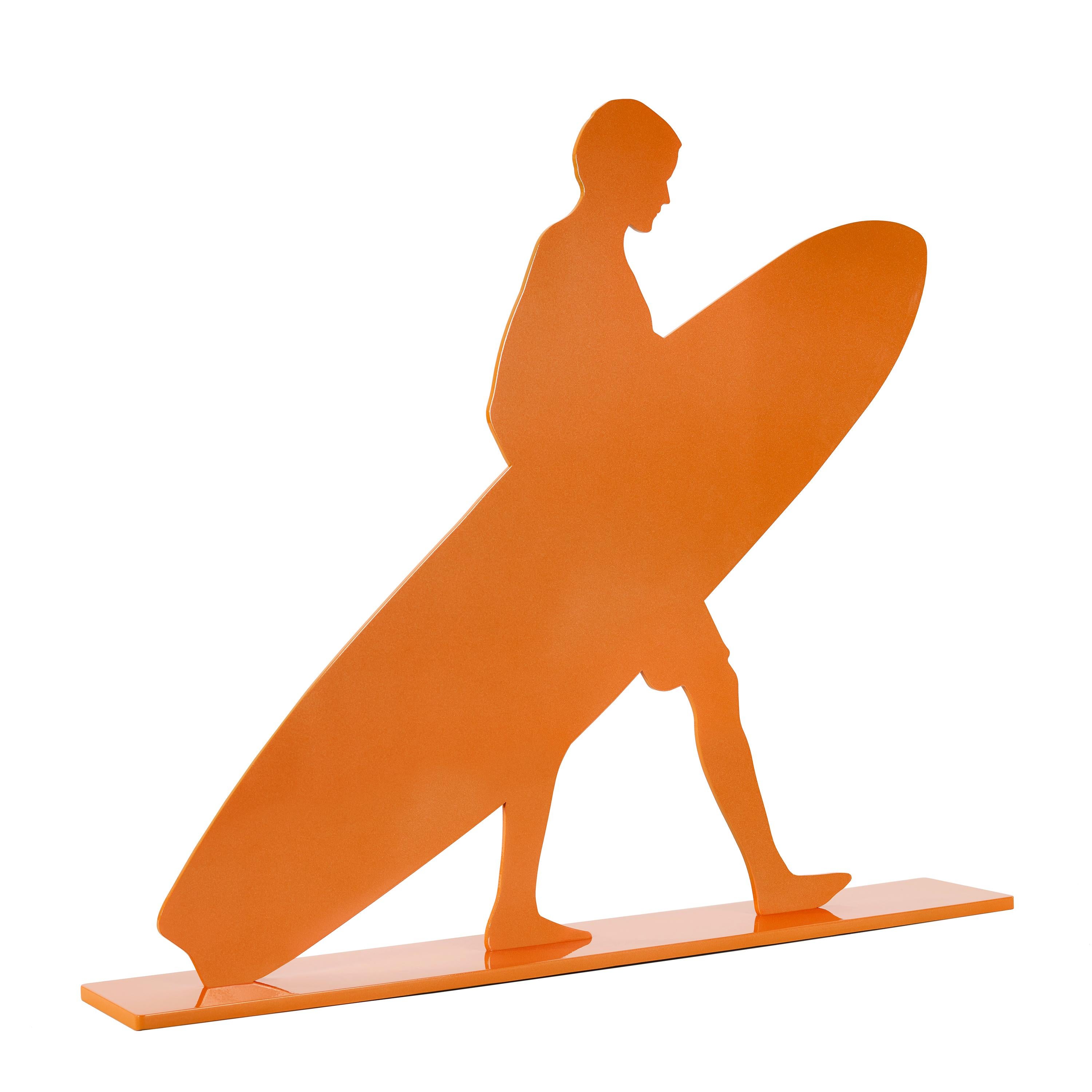 Joshua Jensen-Nagle Figurative Sculpture - Sunset Surfer