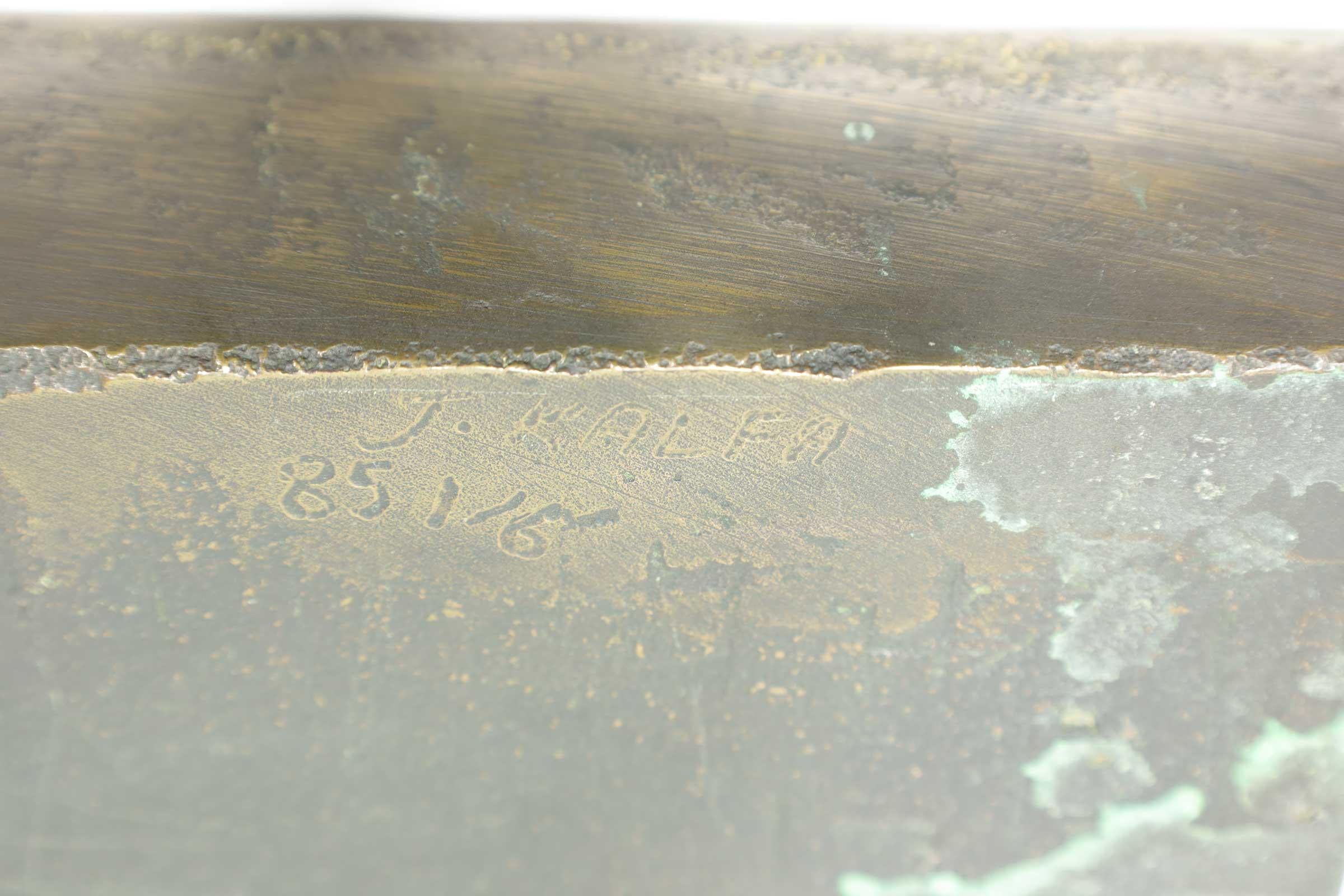 Joshua Kalfa (israelí/canadiense) Escultura de bronce, 1985 en venta 4