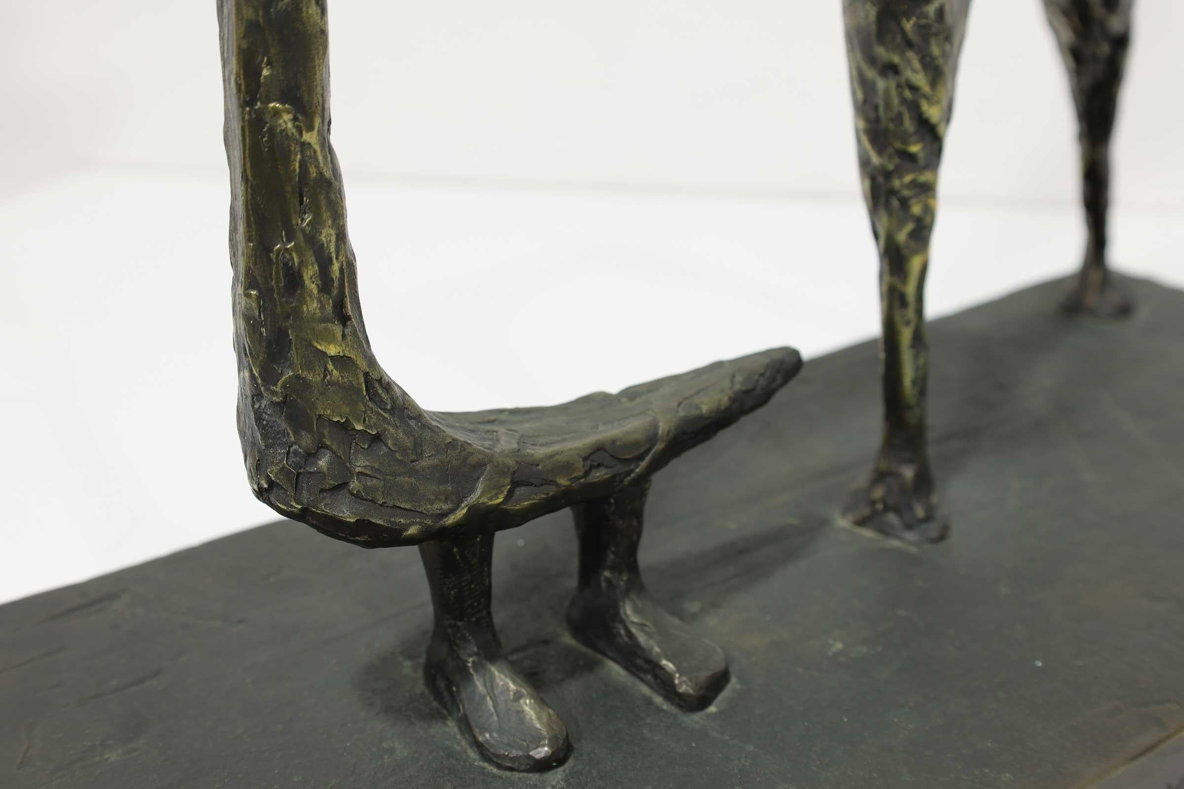 Joshua Kalfa (israelí/canadiense) Escultura de bronce, 1985 en venta 1
