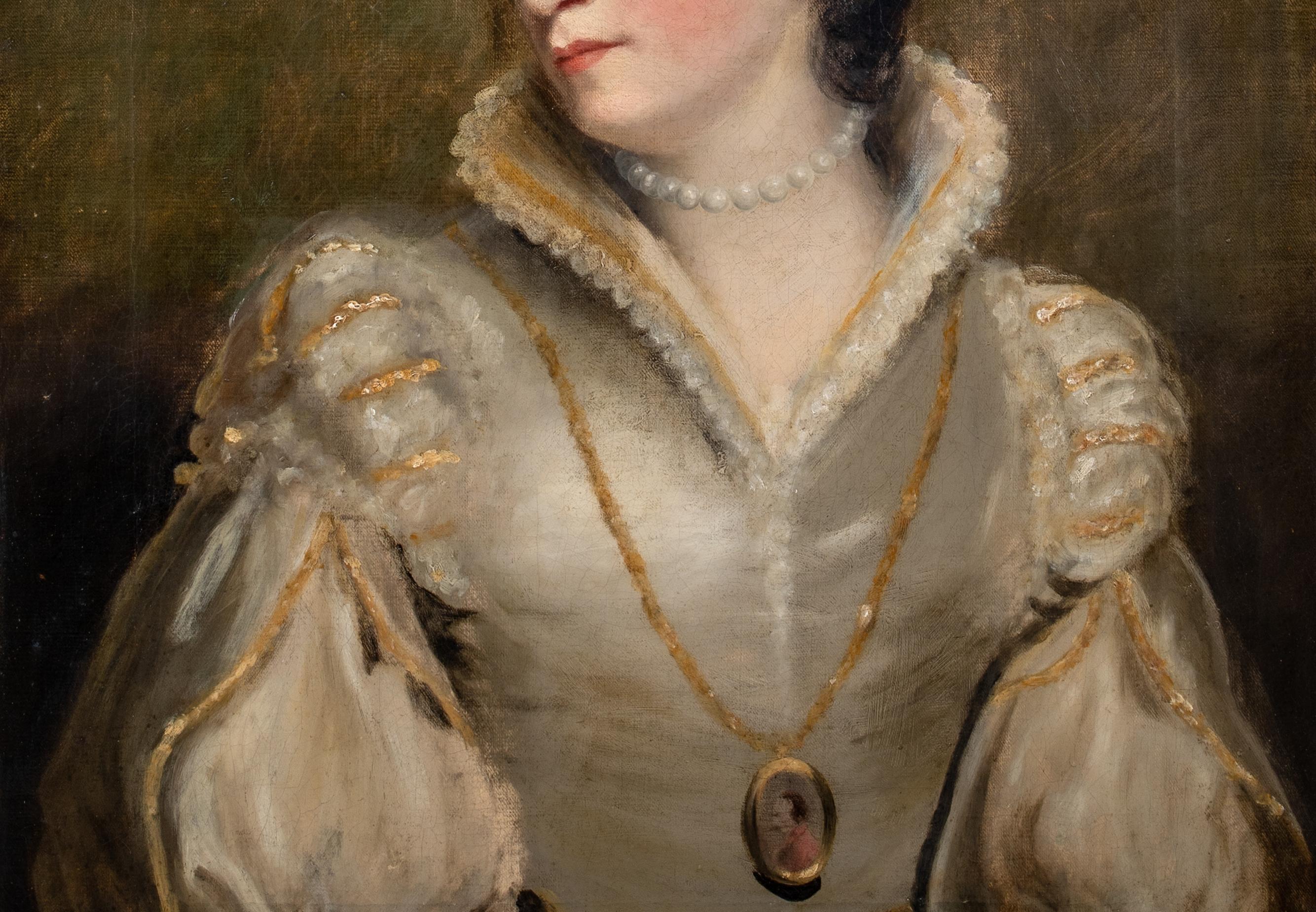 Portrait Of Anne Dashwood (Stewart) Countess of Galloway (1743-1830)   - Brown Portrait Painting by Joshua Reynolds
