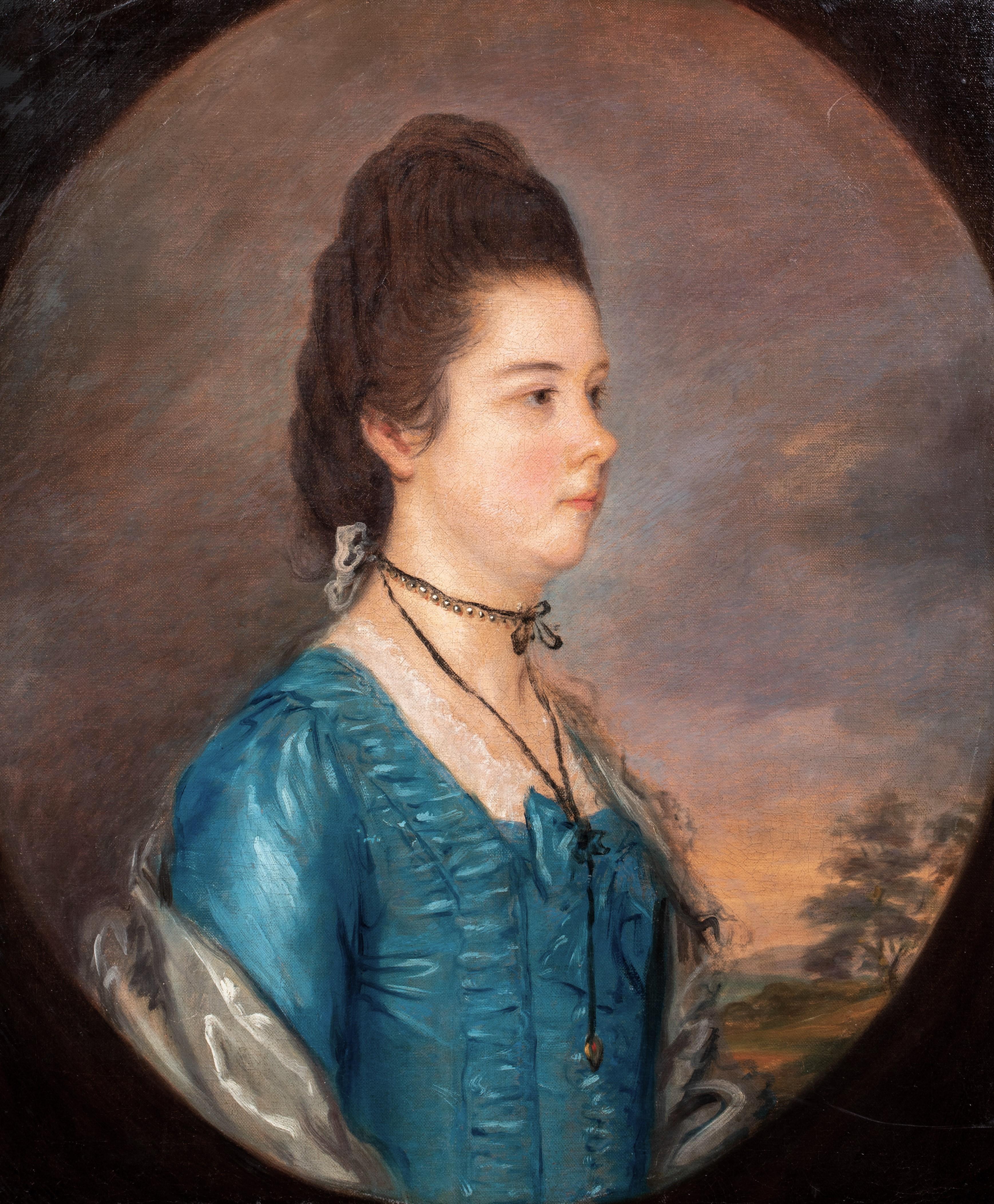 Portrait Of Gertrude Durnford, Lady Alston (1731-1807), 18th Century  - Black Portrait Painting by Joshua Reynolds