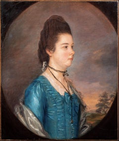 Antique Portrait Of Gertrude Durnford, Lady Alston (1731-1807), 18th Century 