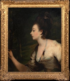 Portrait de Mme Joanna Lloyd (nee Leigh, plus tard Beckford) du Maryland USA