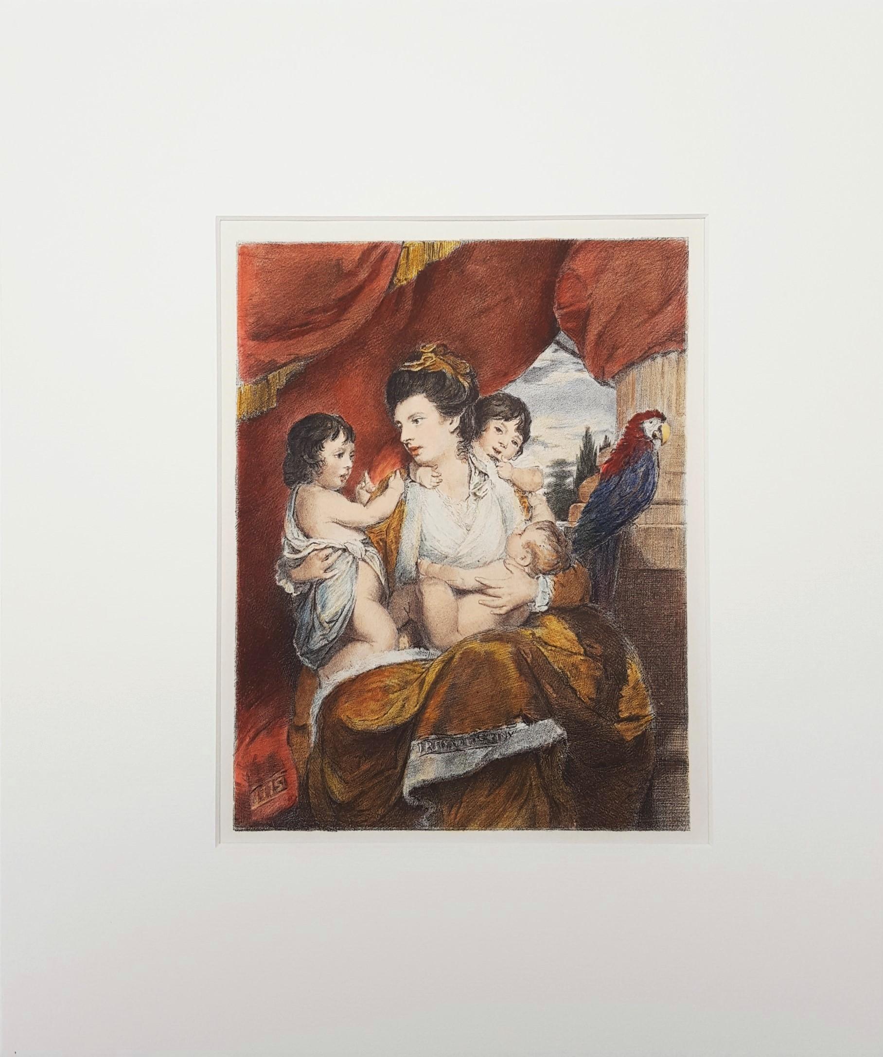 Cornelia, Lady Cockburn and Her Children - Print by Joshua Reynolds