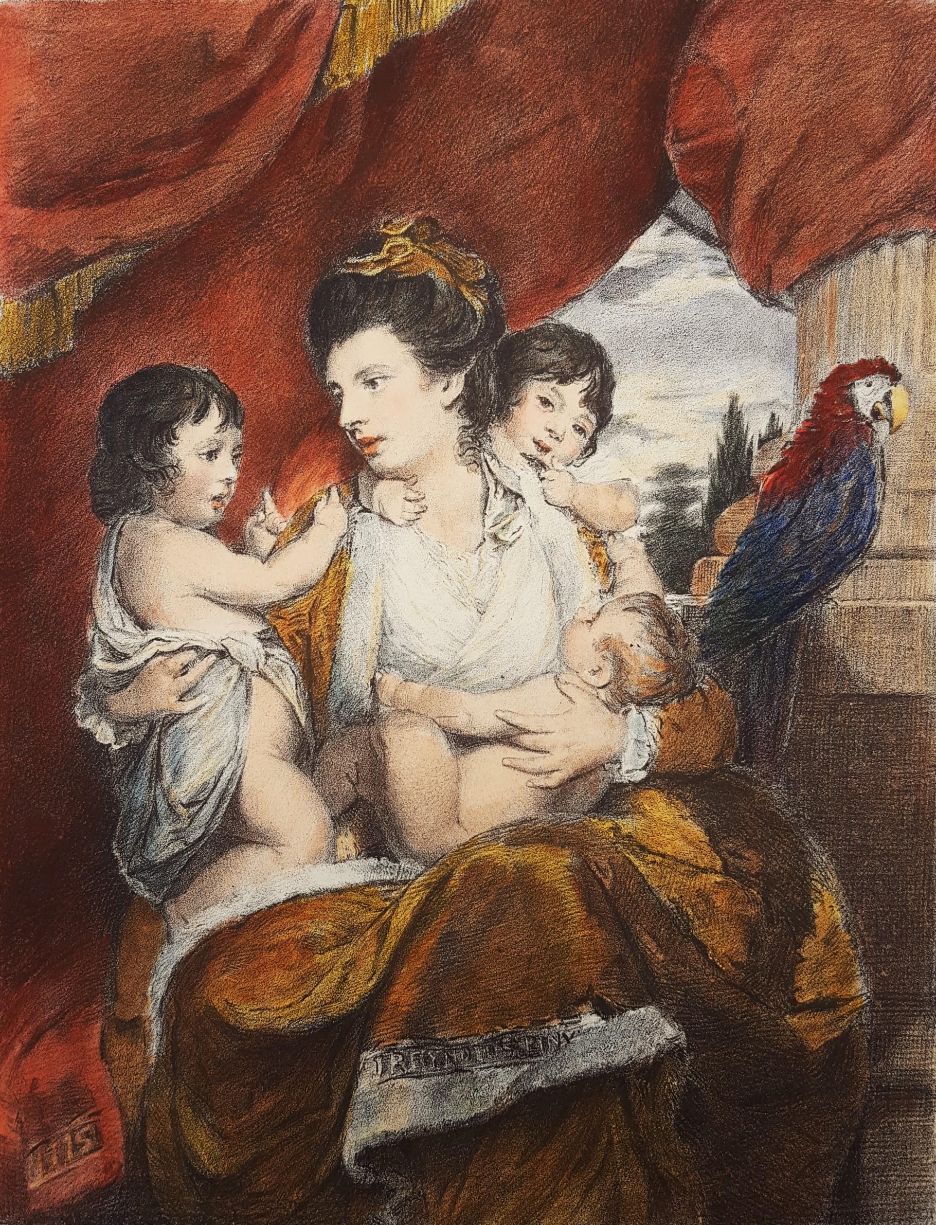Joshua Reynolds Portrait Print - Cornelia, Lady Cockburn and Her Children