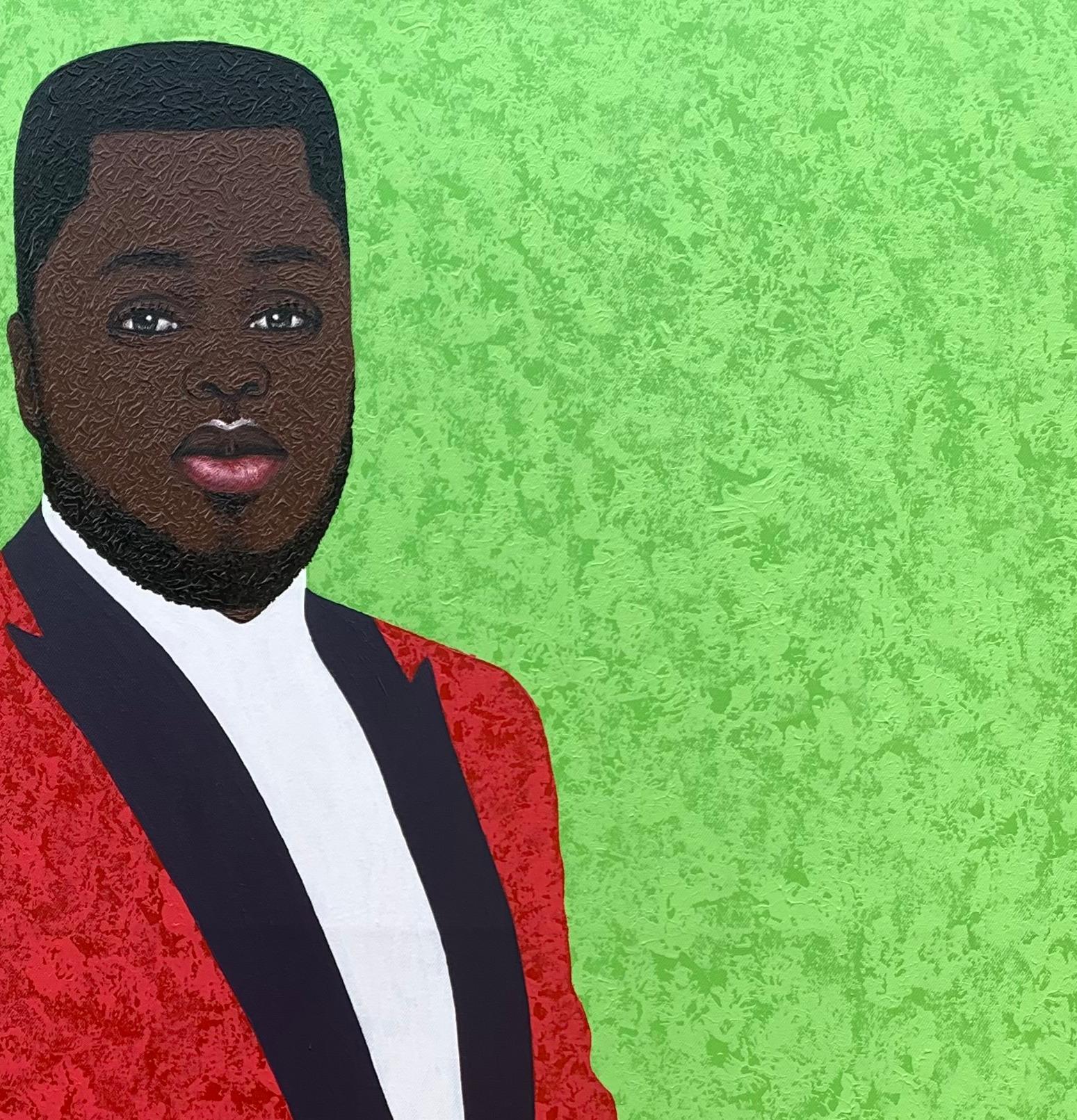 Bridegroom 2 - Contemporary Painting by Joshua Salami