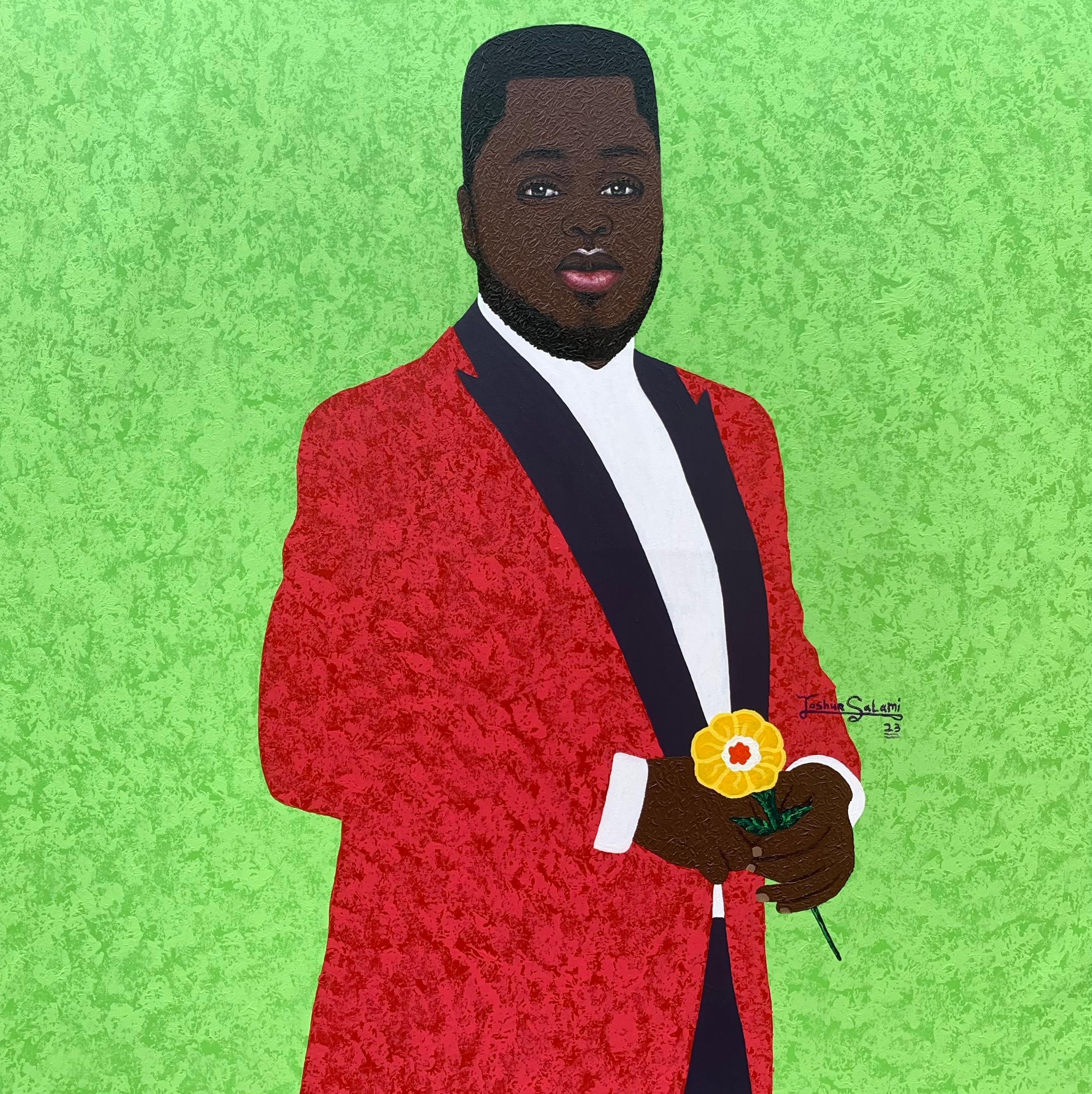 Joshua Salami Figurative Painting - Bridegroom 2