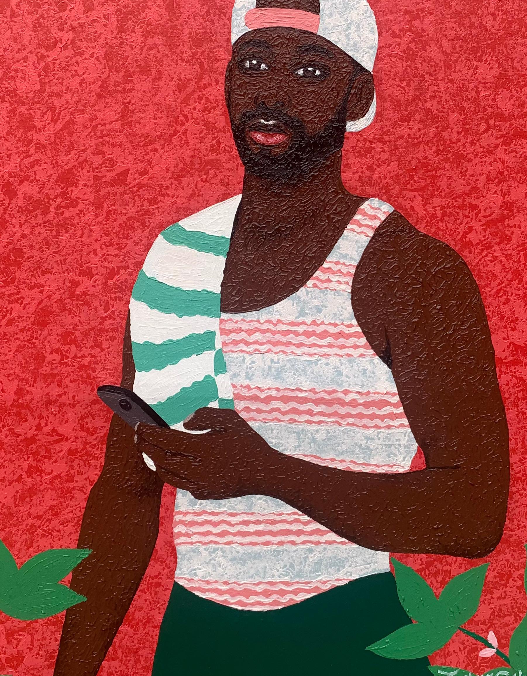 Shipping Procedure
Ships in a well-protected tube from Nigeria
This work is unique, not a print or other type of copy.
Accompanied by a Certificate of Authenticity (Issued by the Gallery)

About Artist
Joshua Salami is an artist whose passion for