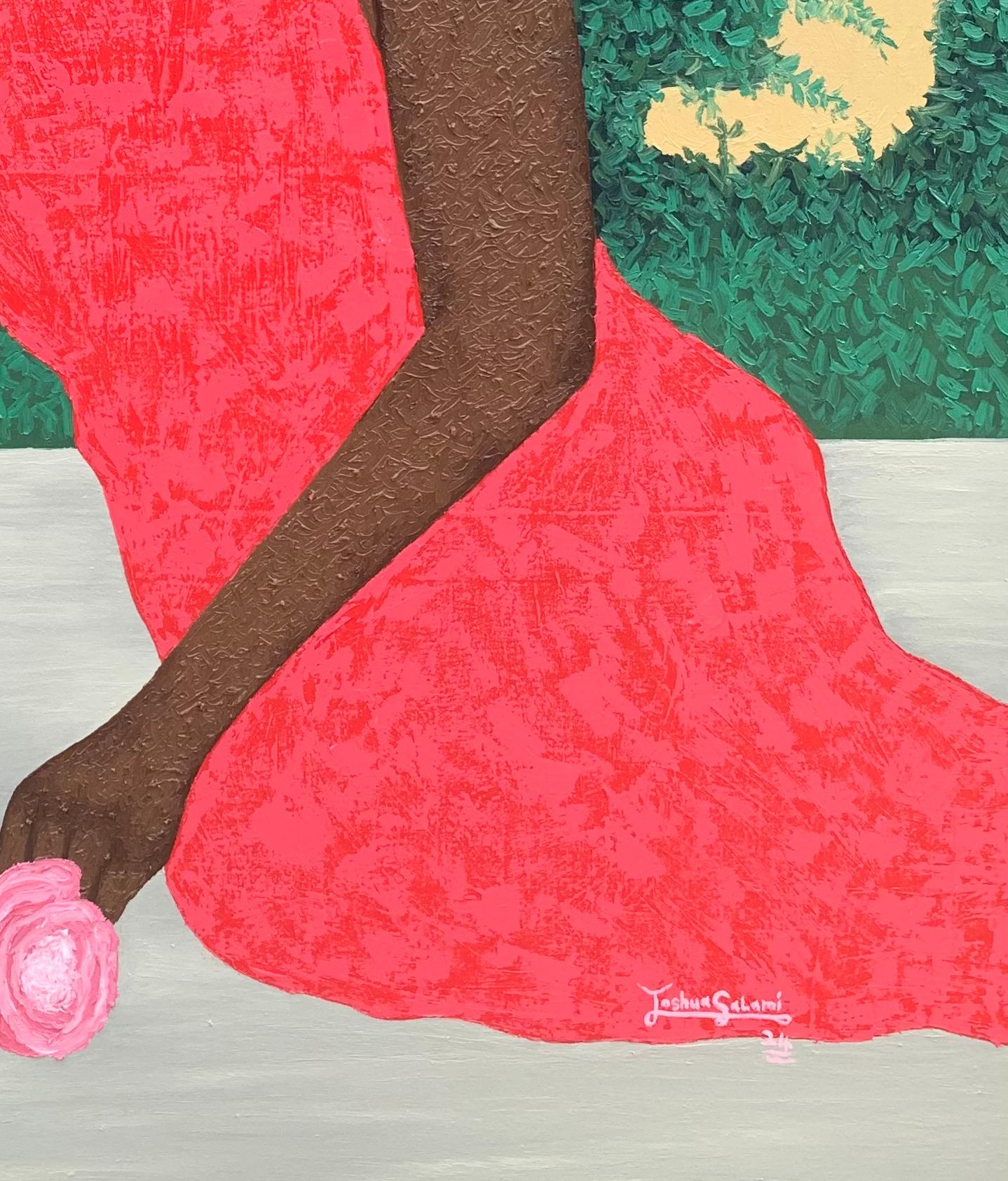 Attesa emozionante -21° secolo, Contemporaneo, Figurativo, Moderno, Donne, Amore in vendita 1
