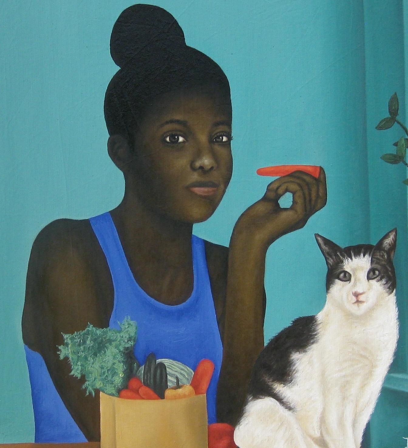 I Am Not Alone 1 - Surrealist Painting by Joshua Salami