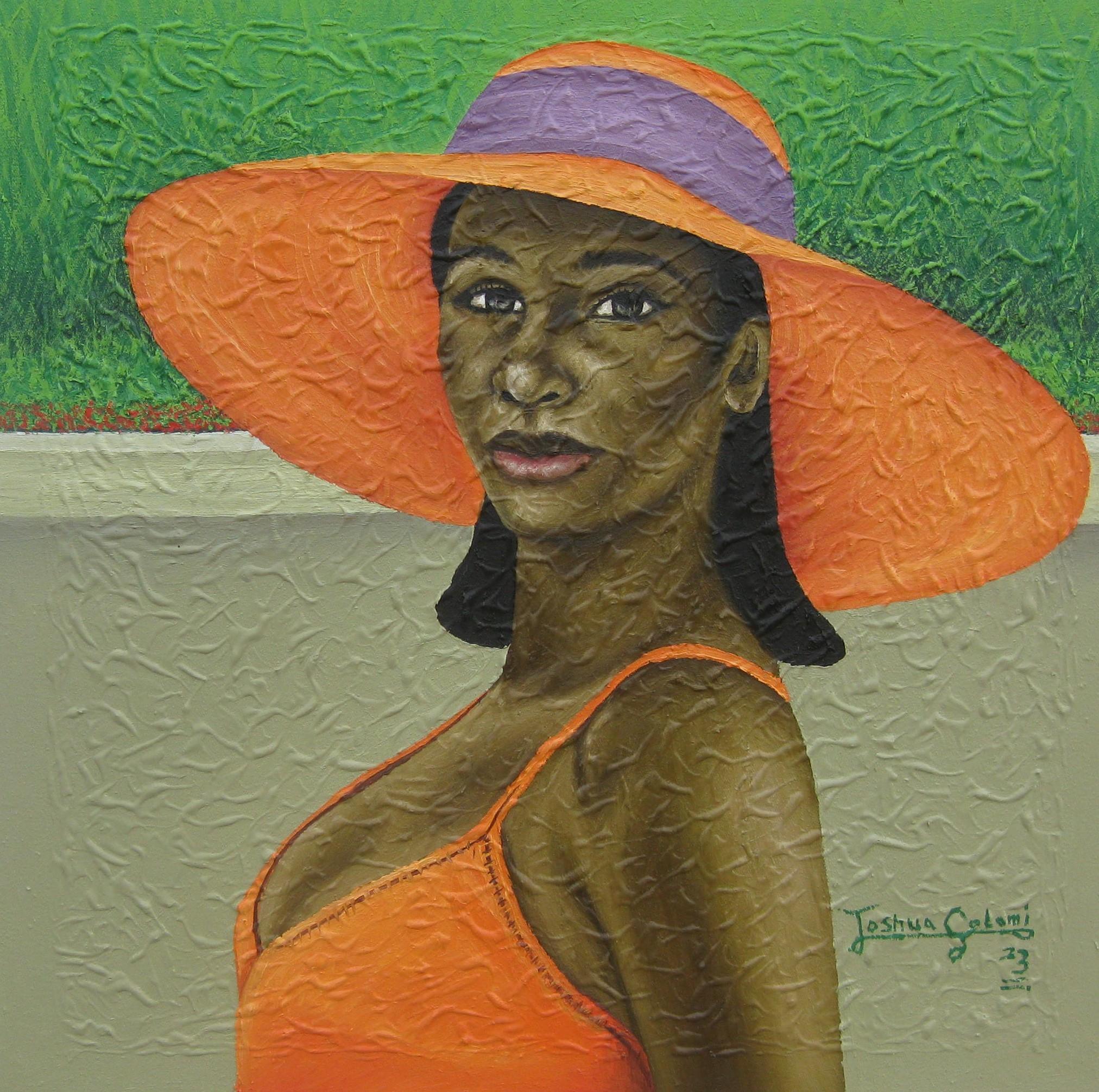Joshua Salami Figurative Painting - In Her Favorite Colour 1