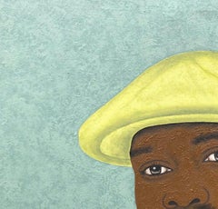 My Favorite Head Gear - 21st Century, Expressionist, Figurative Portrait, Men