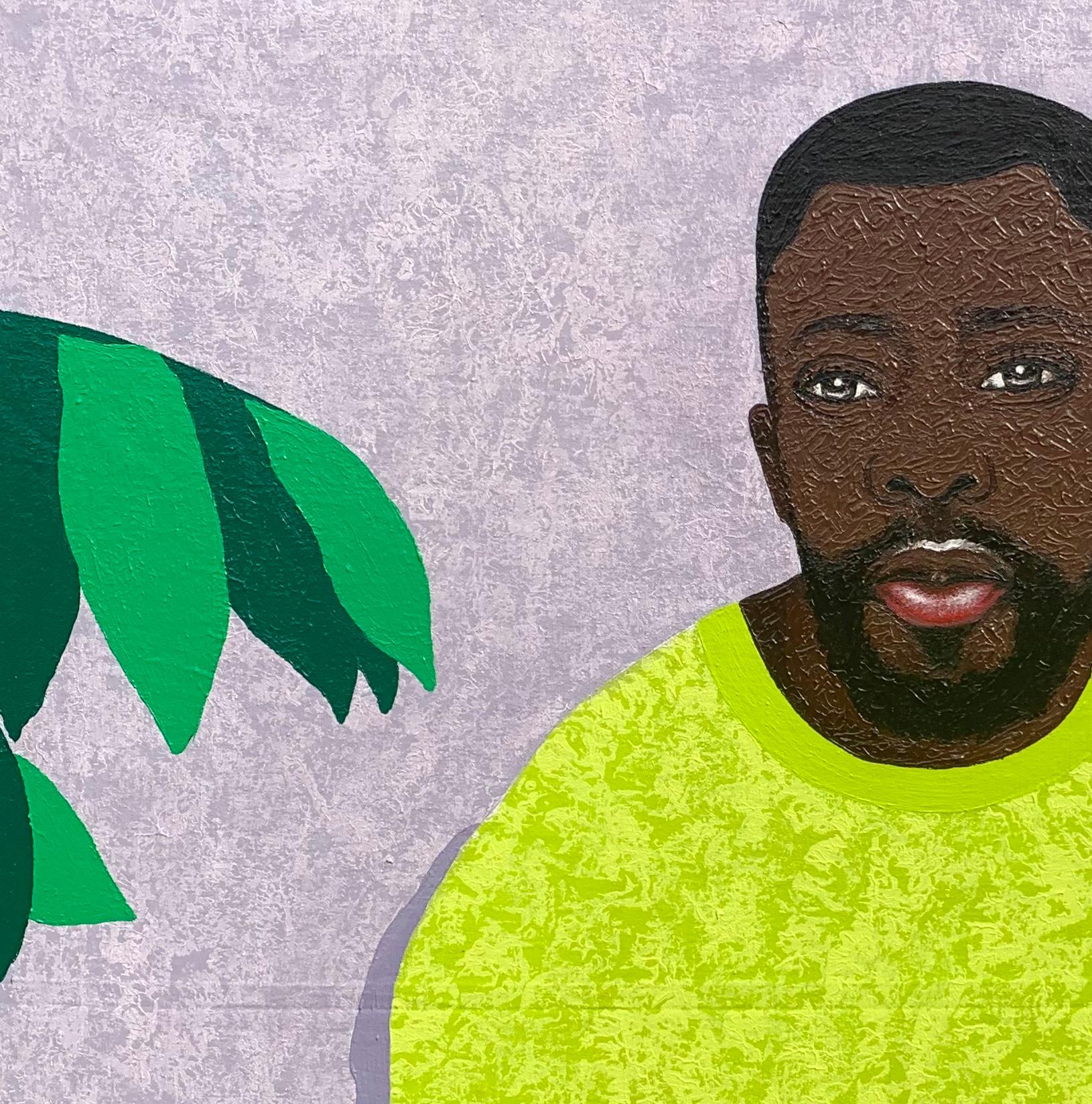 Nada sienta mejor que el amor verdadero - Siglo XXI, Expresionista, Figurativo - Painting de Joshua Salami