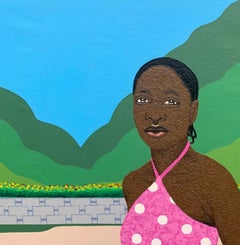 Paz y tranquilidad: pintura al óleo expresionista sobre lienzo
