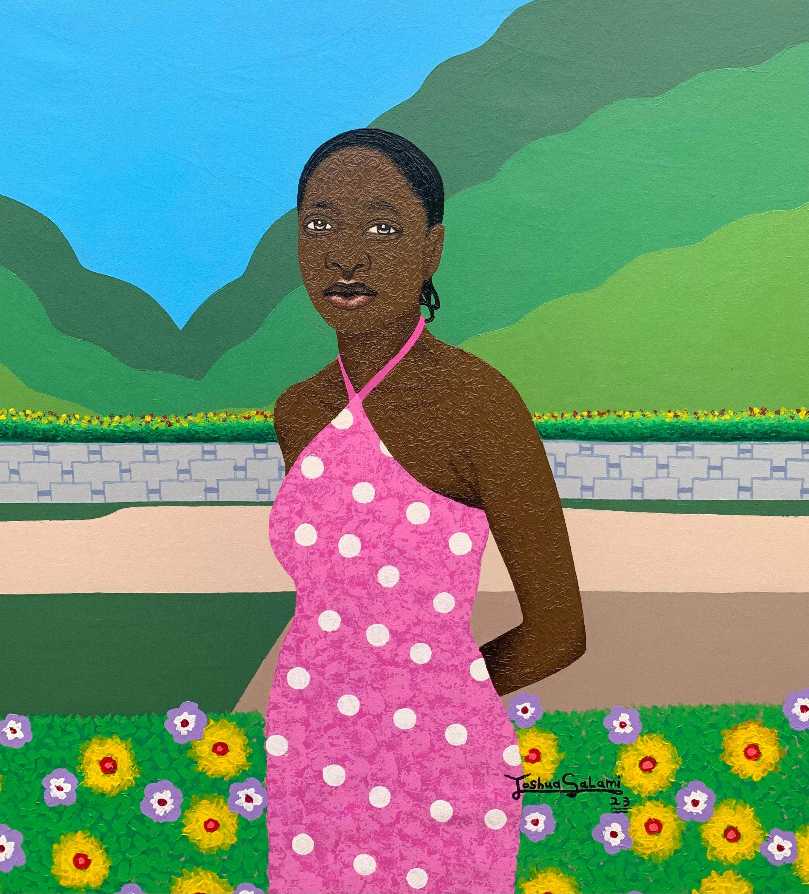Portrait Painting Joshua Salami - Paix et tranquillité 1