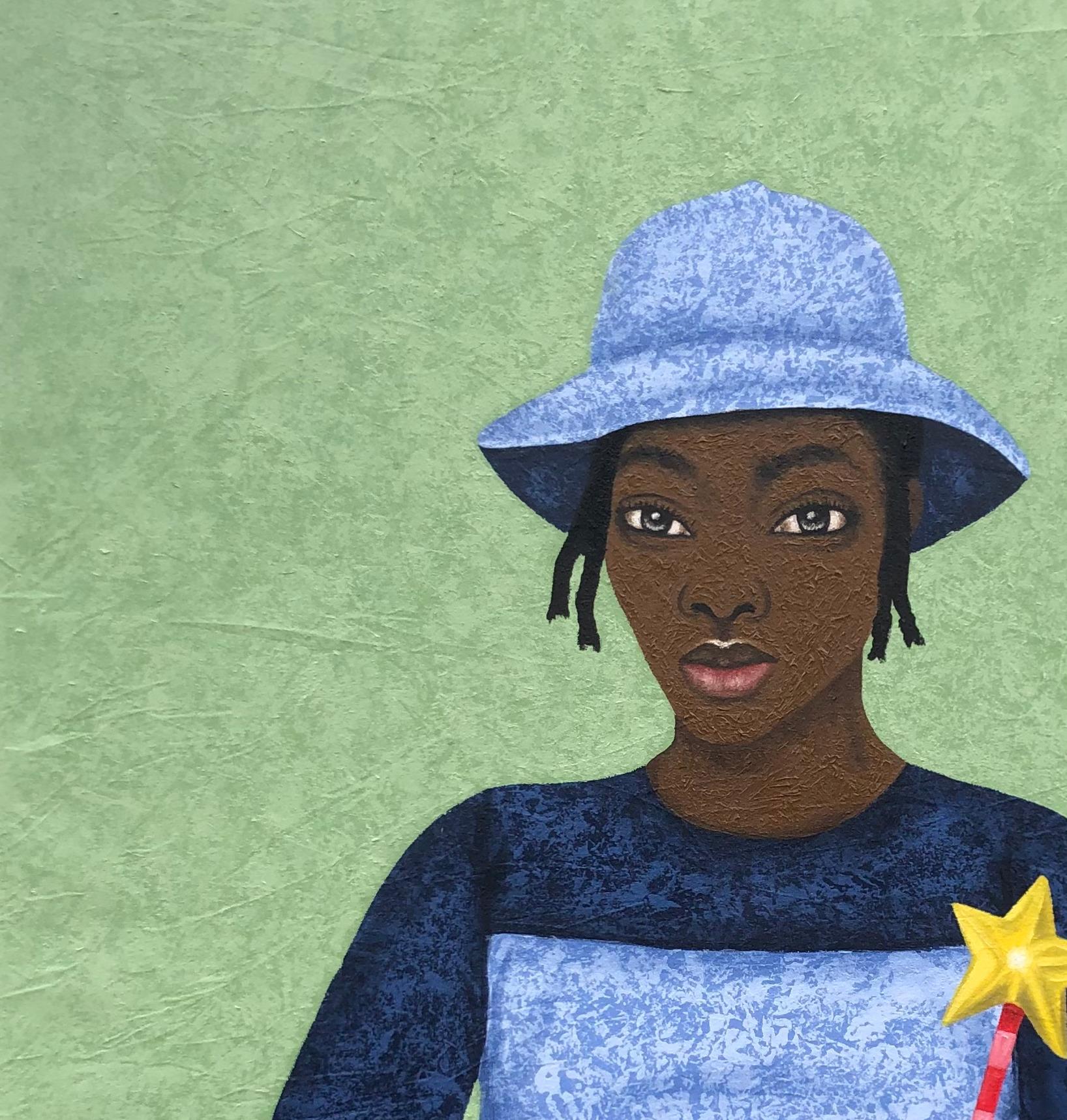 Star Girl 1 - Painting by Joshua Salami