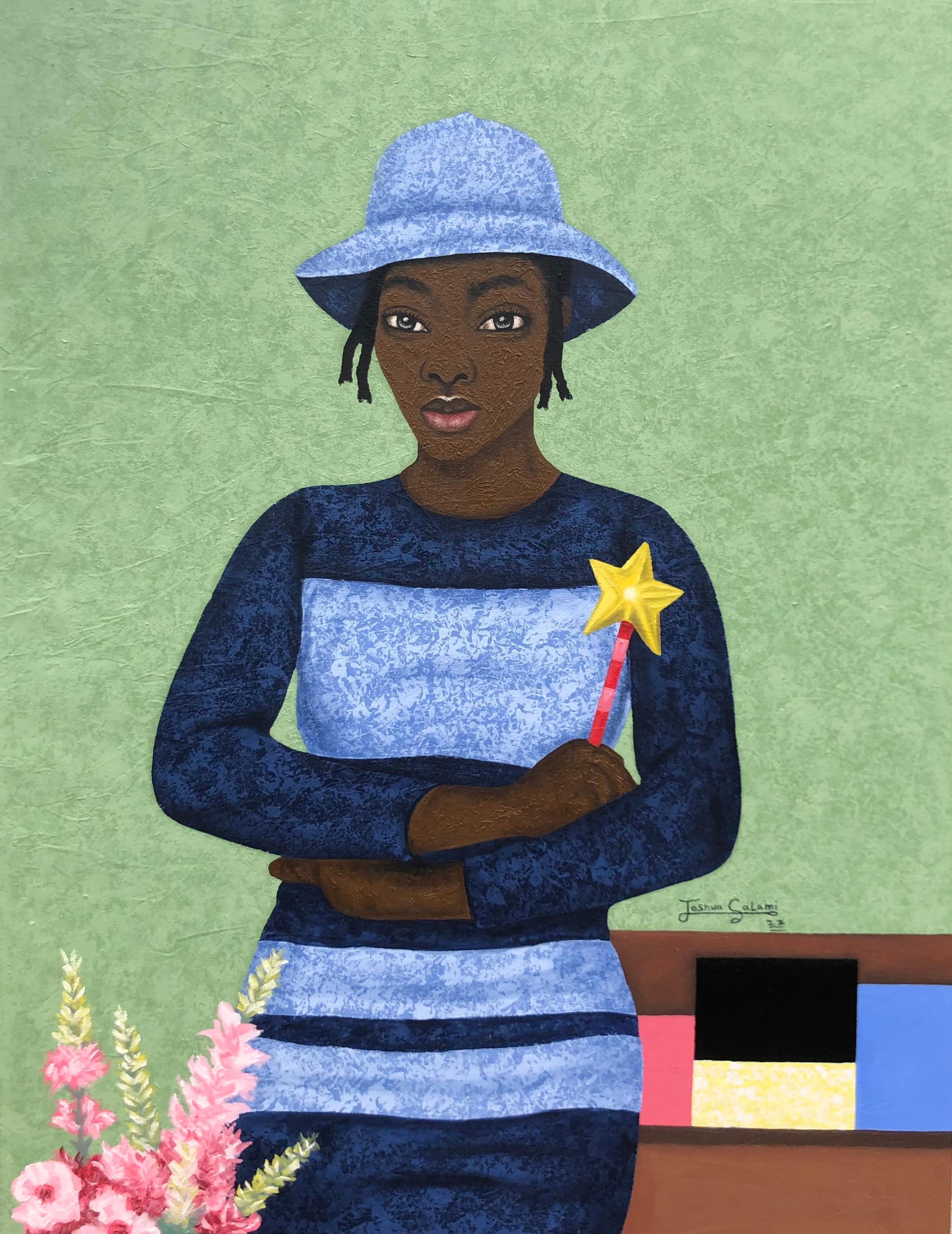 Joshua Salami Portrait Painting – Star Girl 1