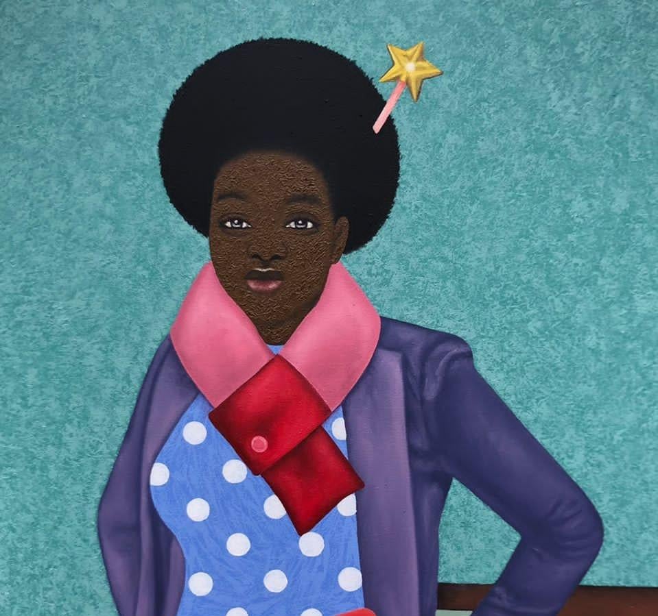 Star Girl 2 – Painting von Joshua Salami