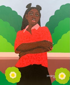 Stay Strong and Keep On - 21st Century Contemporary, Figurative, Modern, Women