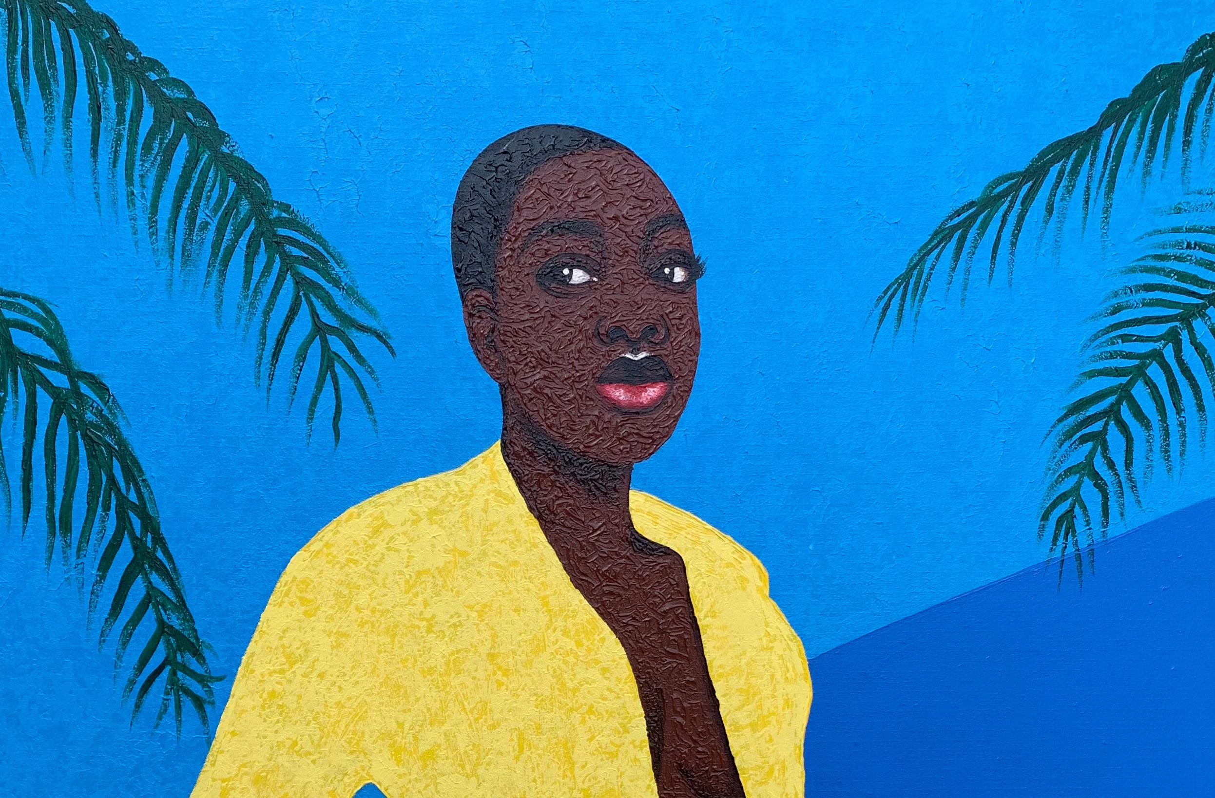 When I Choose To Be Myself 1 - 21st Century, Contemporary, Figurative, Nature - Painting by Joshua Salami