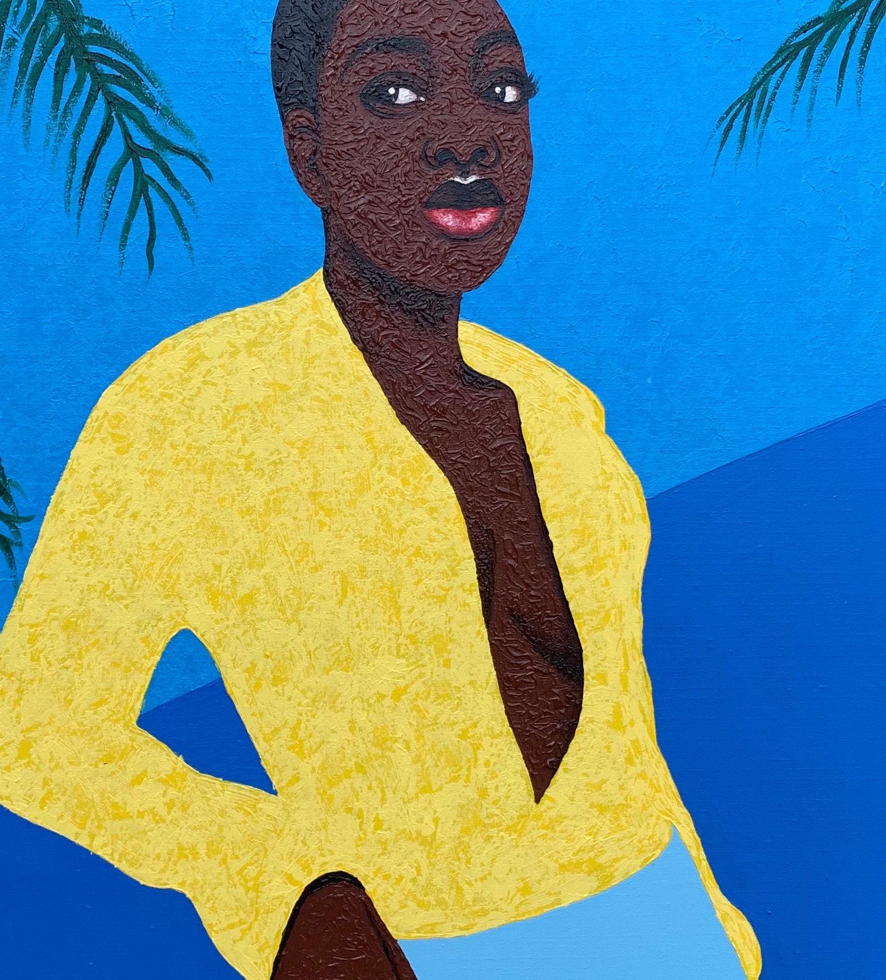 Shipping Procedure
Ships in a well-protected tube from Nigeria
This work is unique, not a print or other type of copy.
Accompanied by a Certificate of Authenticity (Issued by the Gallery)

About Artist
Joshua Salami is an artist whose passion for