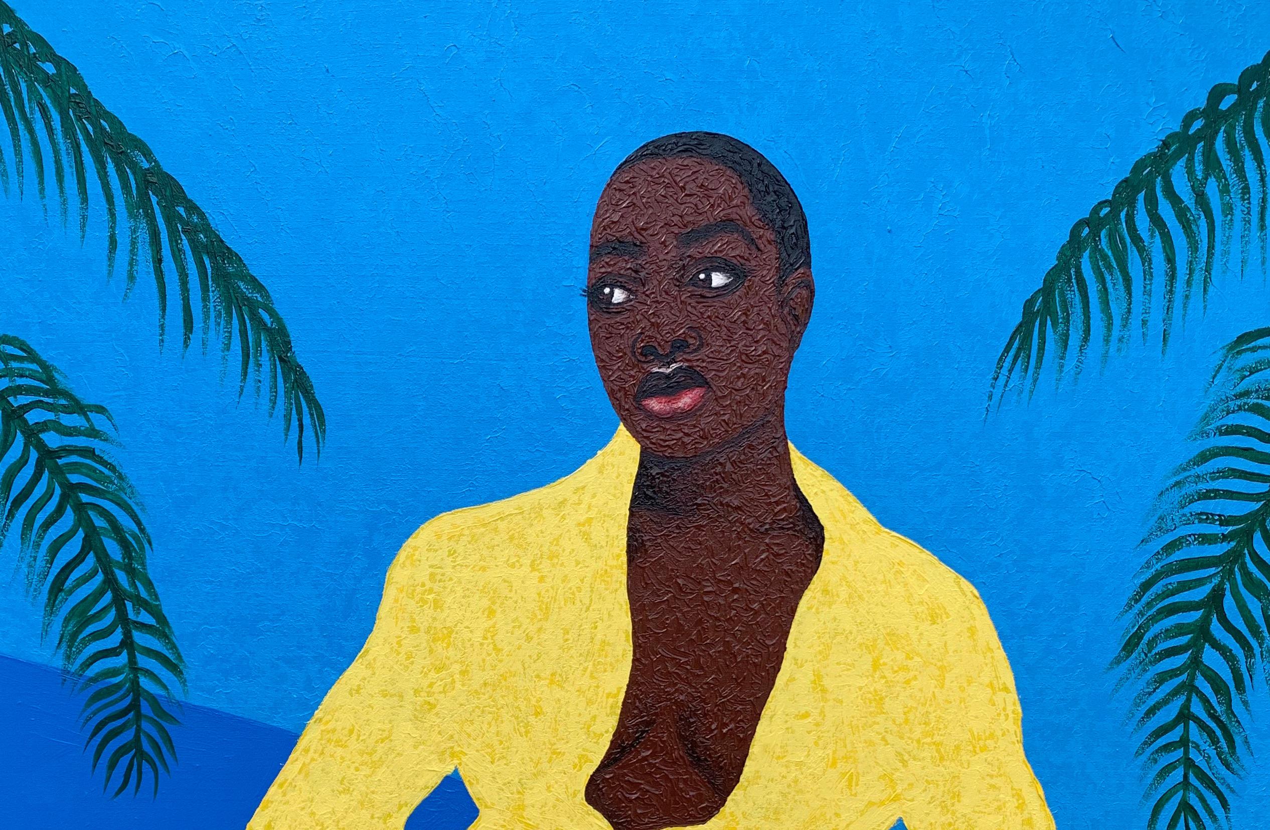 When I Choose To Be Myself 2 - 21st Century, Contemporary, Figurative, Nature - Painting by Joshua Salami
