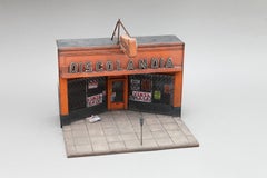 Discolandia - miniature urban building sculpture- street art graffiti