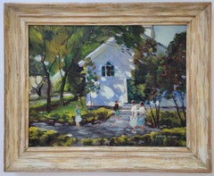 Sunday Morning, 1950er-Jahre von Joshua Tolford, First Baptist Church, Rockport, MA