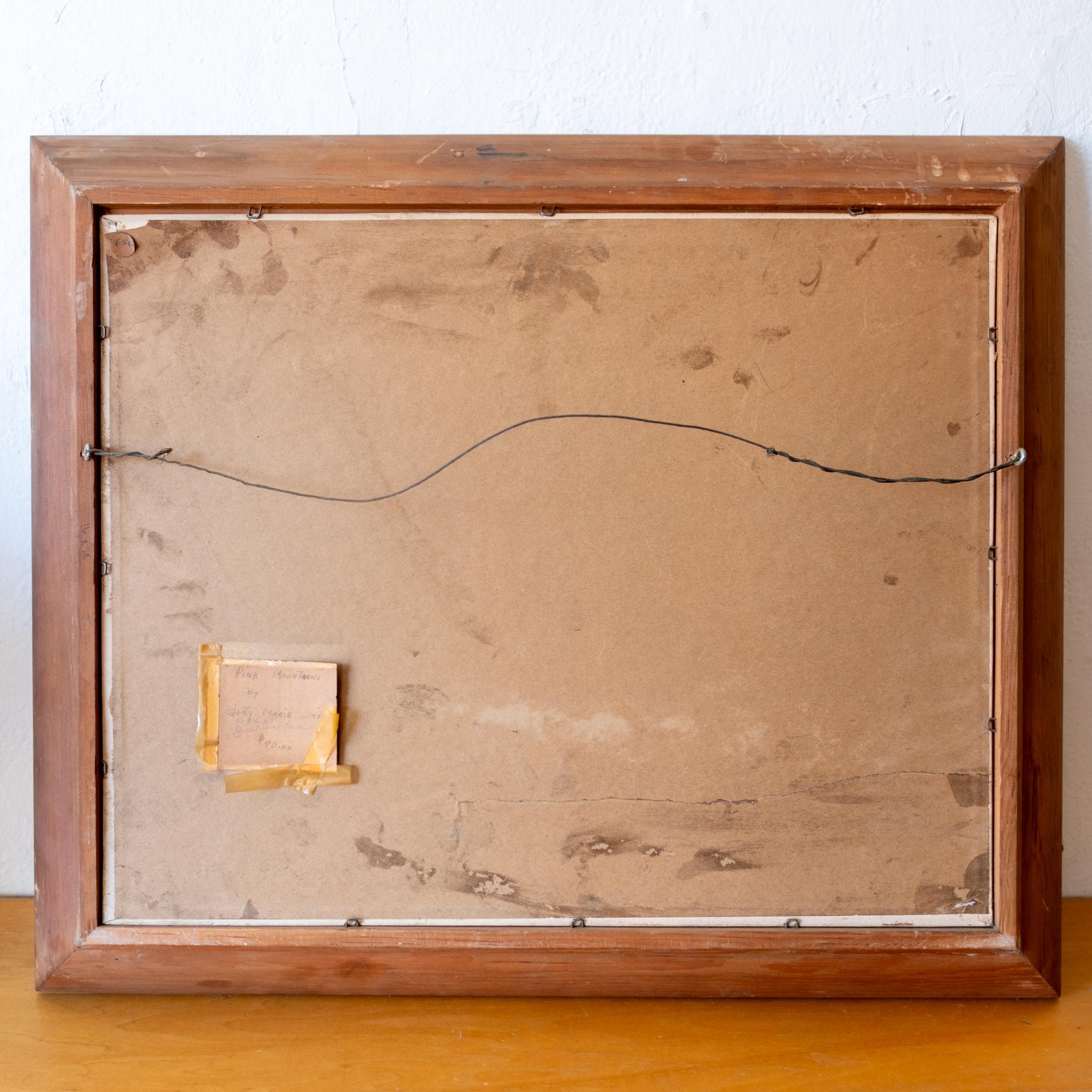 Joshua Tree Desert Landscape Painting 1960s For Sale 3