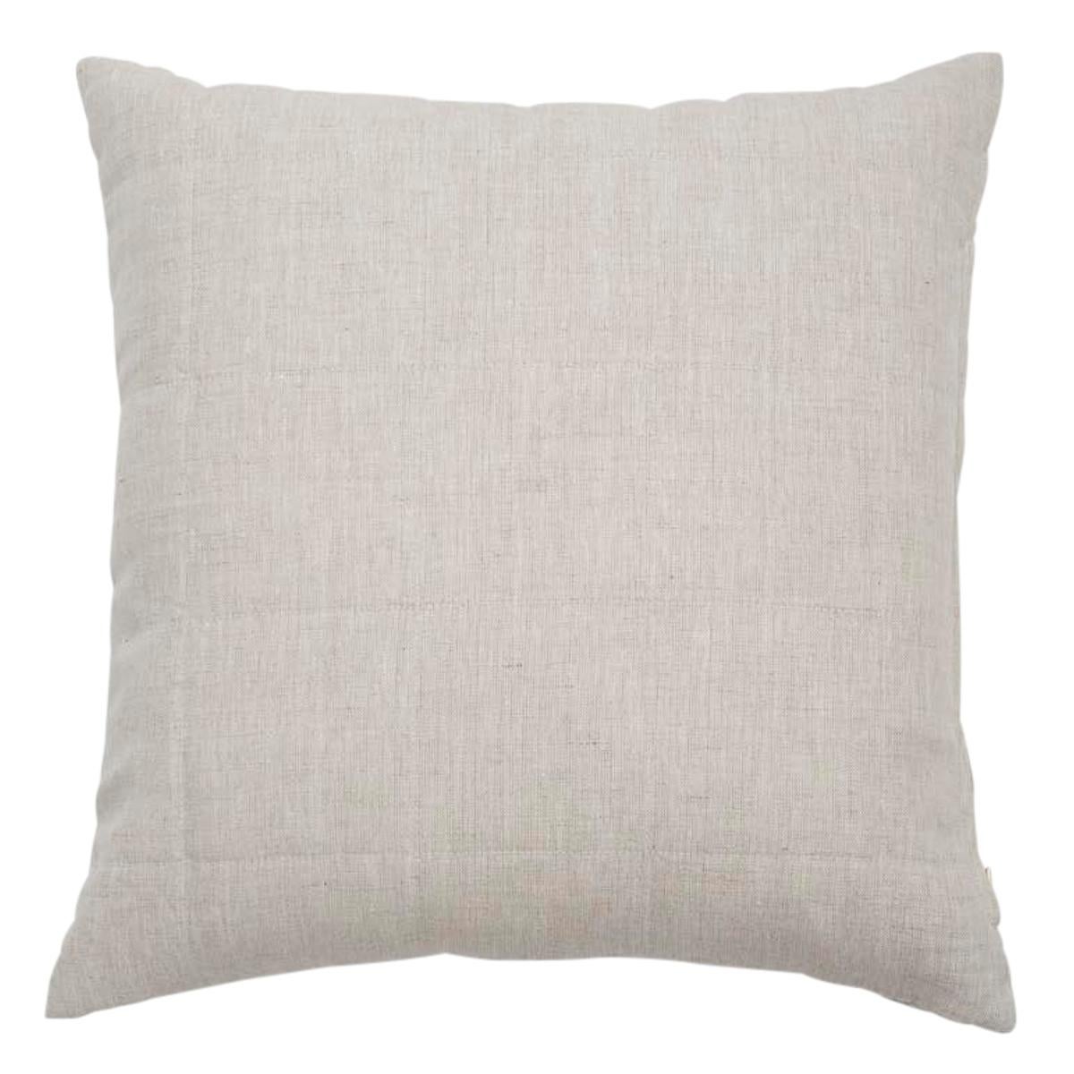 This pillow features Joshua Tree by Caroline Z Hurleywith a knife edge finish. Designed by Caroline Z Hurley in her Brooklyn studio and block-printed in New Bedford, Massachusetts. Each shape is cut and individually stamped onto the linen by hand.