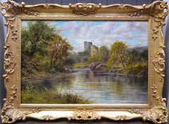 Glengarry Castle - 19th Century Oil Painting of Scottish Highland Loch